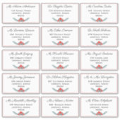 エレガントフローラ個別の出荷アドレ結婚ス シール (正面)