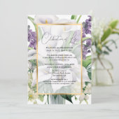 エレガントフローラ写真お祝い 招待状 (スタンド正面)