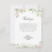 エレガントフローラ写真葬儀記念館 サンキューカード (裏面)