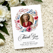 エレガントフローラ写真葬儀 サンキューカード