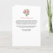 エレガントフローラ写真追悼会 プログラム (裏面)