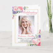 エレガントフローラ写真追悼会 プログラム (正面)