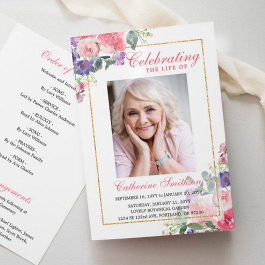 エレガントフローラ写真追悼会 プログラム