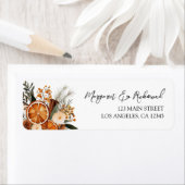 エレガントフローラ冬季ウェディング住所 シール (インサイチュ)