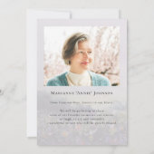 エレガントフローラ分野お祝い 招待状 (裏面)