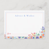 エレガントフローラ卒業アドバイス エンクロージャーカード (正面)