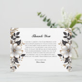 エレガントフローラ卒業サンキューカード 招待状 (スタンド正面)