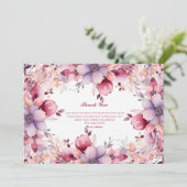 エレガントフローラ卒業サンキューカード 招待状 (スタンド正面)