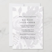 エレガントフローラ卒業パーティー写真招待状 招待状 (正面)