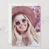 エレガントフローラ卒業パーティー写真招待状 招待状 (裏面)