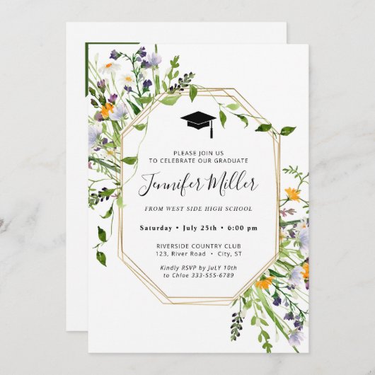 エレガントフローラ卒業パーティー写真 シーズンカード (正面/裏面)