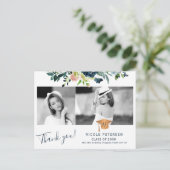 エレガントフローラ卒業写真感謝してい卒業前 ポストカード (スタンド正面)