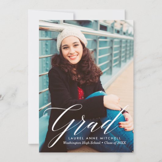 エレガントフローラ卒業発表 案内状 (正面)