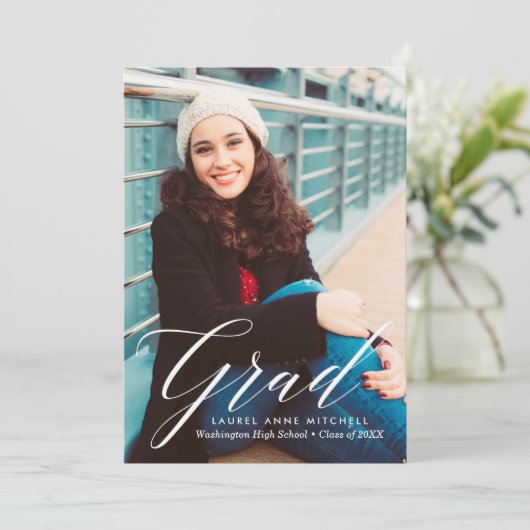 エレガントフローラ卒業発表 案内状 (スタンド正面)