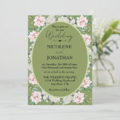 エレガントフローラ受け入れ結婚式招待状 招待状 (スタンド正面)