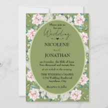 エレガントフローラ受け入れ結婚式招待状