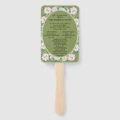 エレガントフローラ受け入れ結婚式 プログラム ハンドファン (裏面)