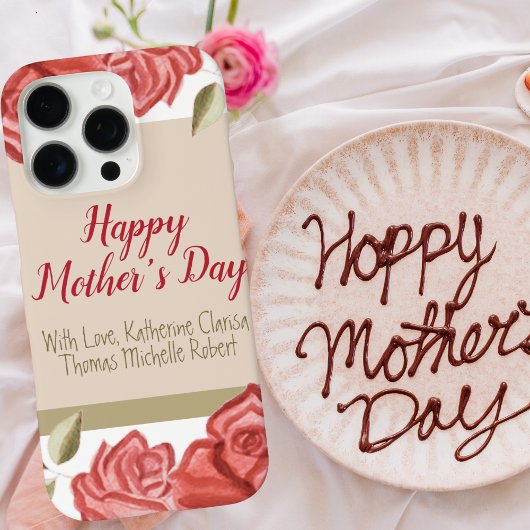 エレガントフローラ可愛モダンい母の日 Case-Mate iPhoneケース