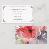 エレガントフローラ名刺 名刺 (正面/裏面)