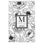 エレガントフローラ図解入りの、写真付きの カレンダー (カバー)