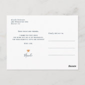 エレガントフローラ大学院写感謝してい ポストカード (裏面)