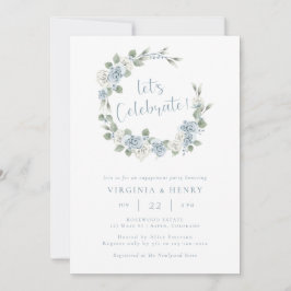 エレガントフローラ婚約パーティ 招待状