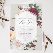 エレガントフローラ宗教洗礼と《キリスト教》洗礼式や命名式 招待状