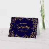 エレガントフローラ実在箔カード 箔グリーティングカード (正面)