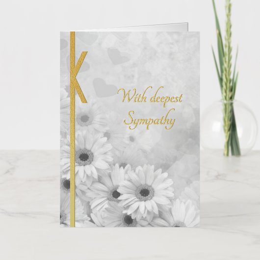 エレガントフローラ実在箔カード 箔グリーティングカード (正面)