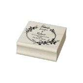 エレガントフローラ差出人住所対 ラバースタンプ (スタンプ)