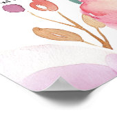 エレガントフローラ座席表デザイン ポスター (角)