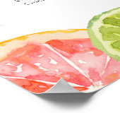 エレガントフローラ座席表デザイン ポスター (角)