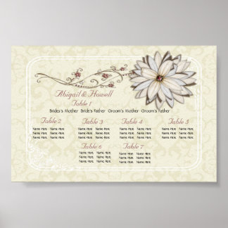 エレガントフローラ座席表ポスター ポスター