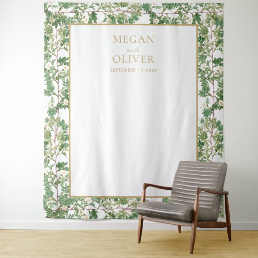 エレガントフローラ庭園の結婚式 タペストリー (インサイチュ)