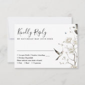 エレガントフローラ庭園の結婚式 出欠カード (正面)