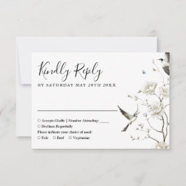 エレガントフローラ庭園の結婚式 出欠カード