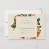 エレガントフローラ庭園の結婚式 出欠カード (正面)