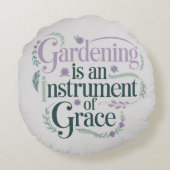 エレガントフローラ庭園愛好家 ラウンドクッション (裏面)