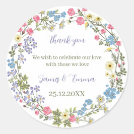 エレガントフローラ式結婚式 ラウンドシール