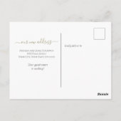 エレガントフローラ引っ越しましたスクリプトの発表 ポストカード (裏面)