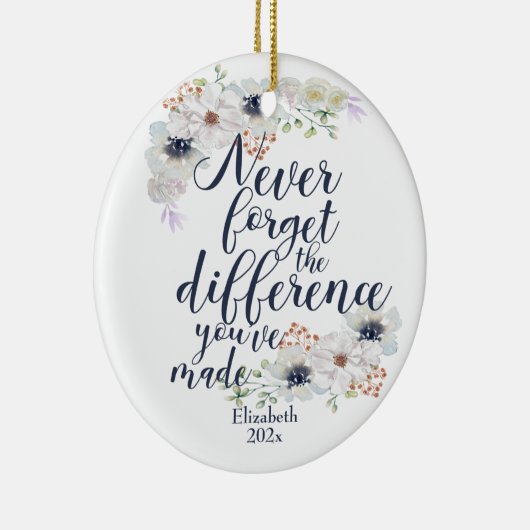 エレガントフローラ忘れ違い セラミックオーナメント (右)
