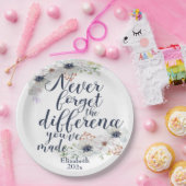 エレガントフローラ忘れ違い ペーパープレート (パーティー)