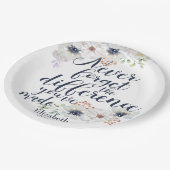 エレガントフローラ忘れ違い ペーパープレート (アングル)