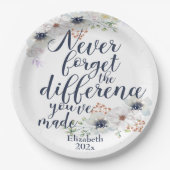 エレガントフローラ忘れ違い ペーパープレート (正面)