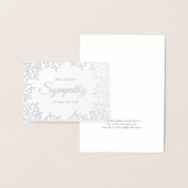 エレガントフローラ悔やみや弔慰 箔カード (ディスプレー)