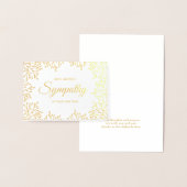 エレガントフローラ悔やみや弔慰 箔カード (ディスプレー)