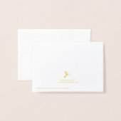 エレガントフローラ悔やみや弔慰 箔カード (裏面封筒付き)