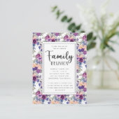 エレガントフローラ手書きスクリプトファミリ懇親会 ポストカード (スタンド正面)