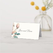 エレガントフローラ折り プレイスカード (裏面)