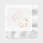 エレガントフローラ披露宴 箔ナプキン (正面)